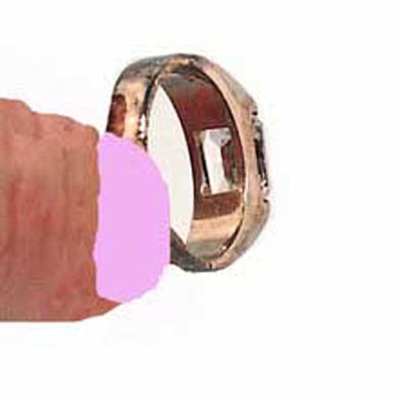 3 ct CLEAR CUBIC ZIRCONIA RING, Sz 7, STERLING SILVER, SOLITAIRE BEZEL SET, - Picture 5 of 5